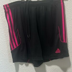 BOGO free


Adidas Women's Athletic Shorts in Black with Pink Stripes
